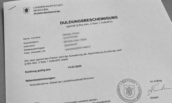 Duldung und Bleiberecht in München